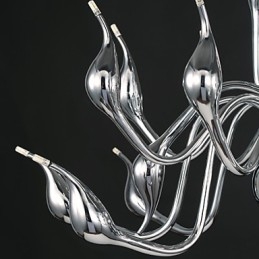 Candelabru Modern 18 Lumini G4 Finisaj Cromat