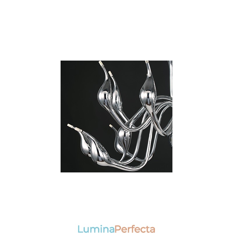 Candelabru Modern 18 Lumini G4 Finisaj Cromat
