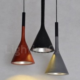 Lampă suspendată vintage din beton cu 1 lumină