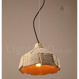 Lampă suspendată vintage din beton