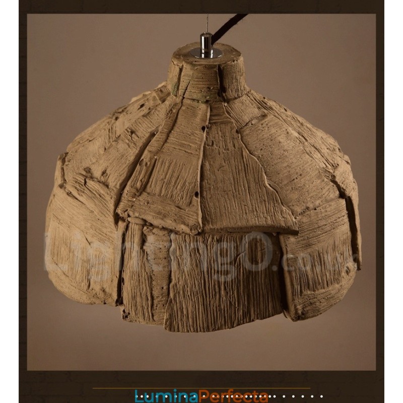 Lampă suspendată vintage din beton