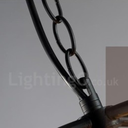 Lampă suspendată vintage Globe din metal cu 6 lumini