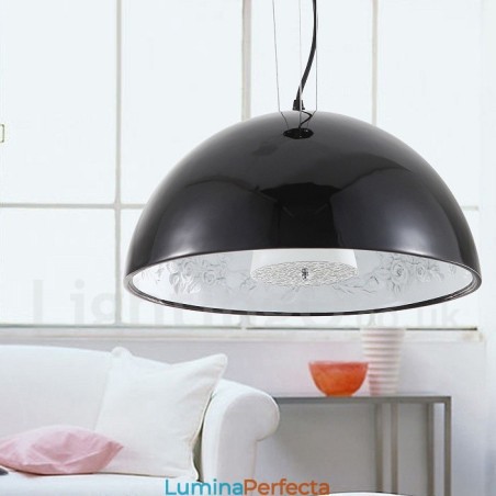 Lampă suspendată Black Rustic Lodge cu 1 lumină Lampă suspendată Black Rustic Lodge cu 1 lumină
