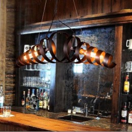 Lampă retro din fier Candelabru în stil industrial minimalist modern