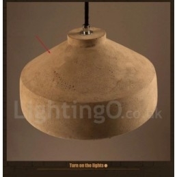 Lampă suspendată modernă contemporană din beton cu o singură lumină