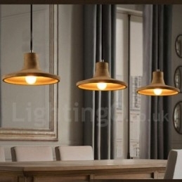Lampă suspendată modernă contemporană din beton cu o singură lumină
