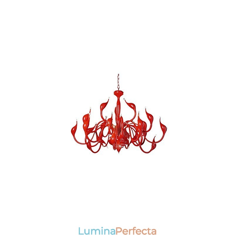 Candelabru Modern 24 Lumini G4 Pictura Rosie