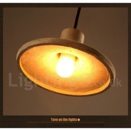 Lampă suspendată modernă contemporană din beton cu o singură lumină
