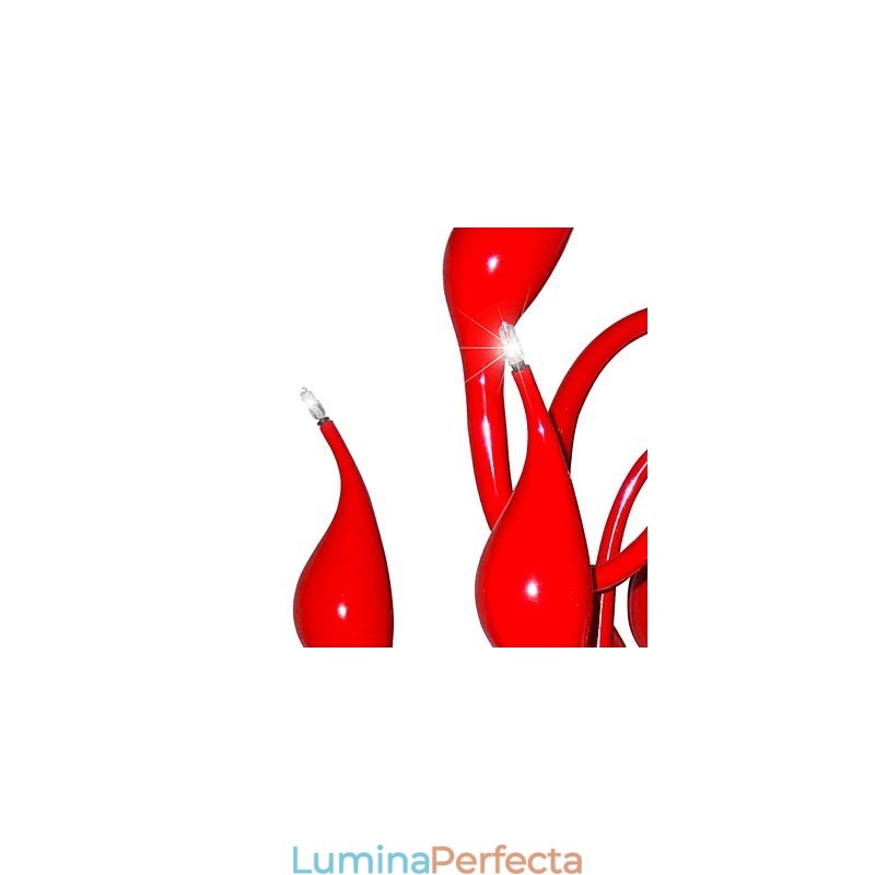 Candelabru Modern 24 Lumini G4 Pictura Rosie