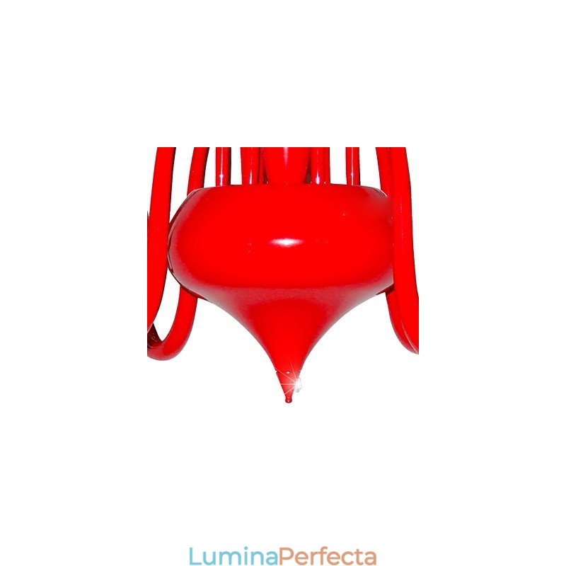 Candelabru Modern 24 Lumini G4 Pictura Rosie