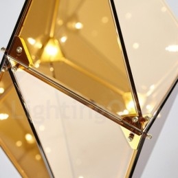 Lampă suspendată cu abajur din sticlă modernă și contemporană