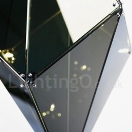 Lampă suspendată cu abajur din sticlă modernă și contemporană