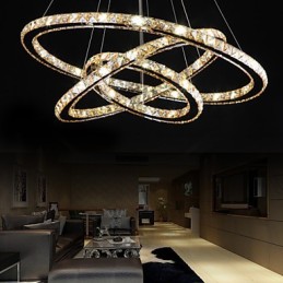 Plafoniere cu plafoniera de cristal inel stil fashion