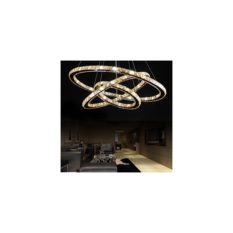 Plafoniere cu plafoniera de cristal inel stil fashion
