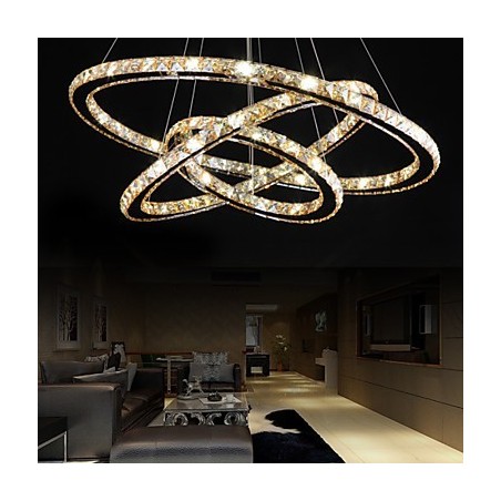 Plafoniere cu plafoniera de cristal inel stil fashion Plafoniere cu plafoniera de cristal inel stil fashion