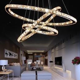 Plafoniere cu plafoniera de cristal inel stil fashion