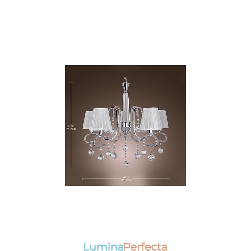 Candelabru din cristal galvanizat modern contemporan