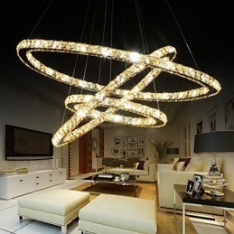 Plafoniere cu plafoniera de cristal inel stil fashion