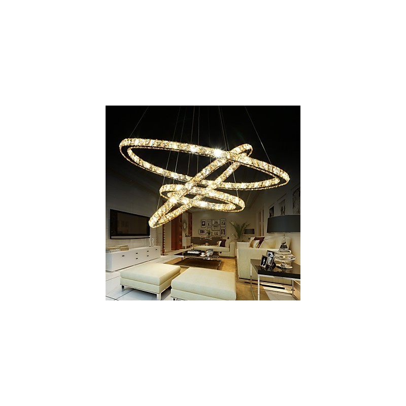 Plafoniere cu plafoniera de cristal inel stil fashion