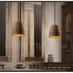 Lampă suspendată retro vintage din beton