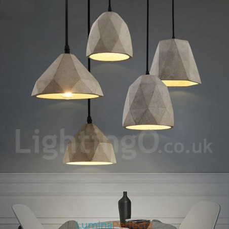 Lampă suspendată Vintage Concrte cu 1 lumină Lampă suspendată Vintage Concrte cu 1 lumină