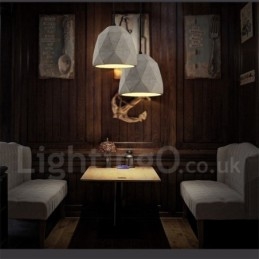 Lampă suspendată Vintage Concrte cu 1 lumină