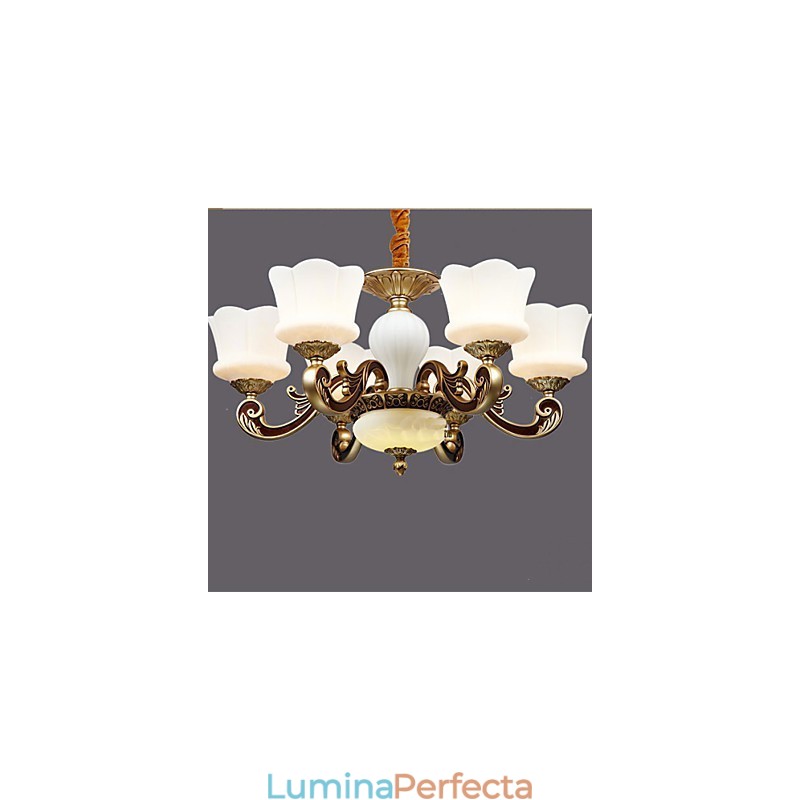 Lampă suspendată pentru sufragerie retro din aliaj de zinc creativ de grădină