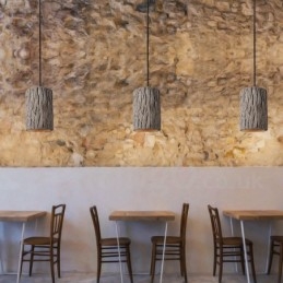 Lampă suspendată retro vintage din beton