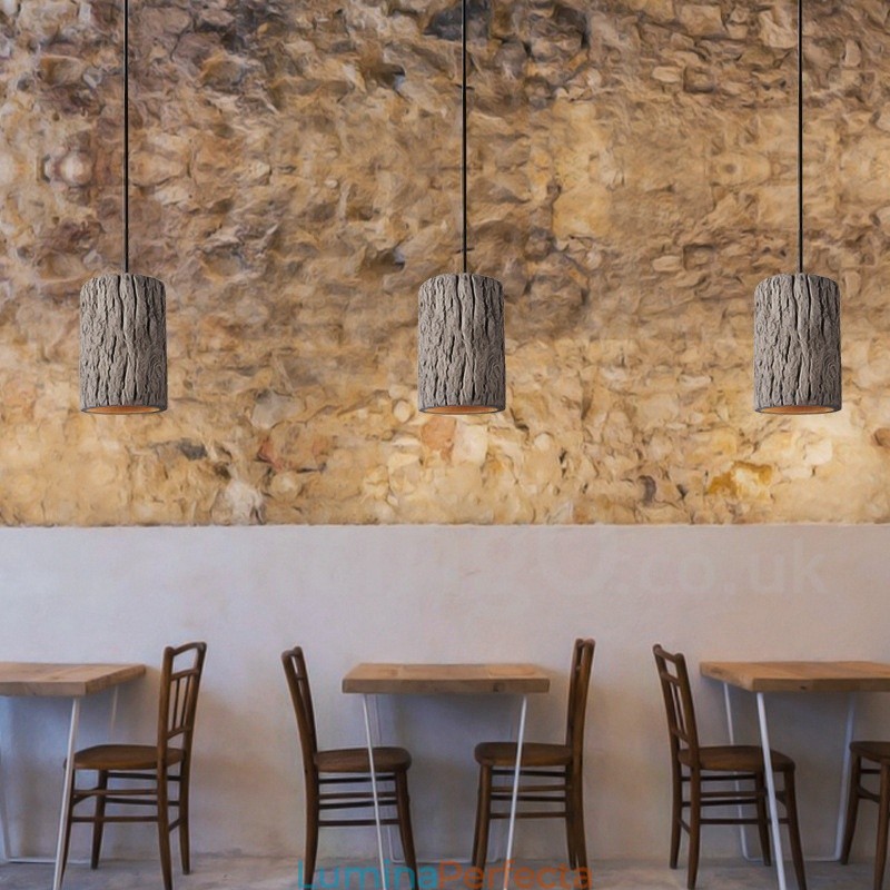 Lampă suspendată retro vintage din beton