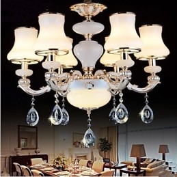 Lampa de lux din jad natural a lampa de cristal european