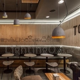 Lampă suspendată modernă contemporană din beton cu 1 lumină