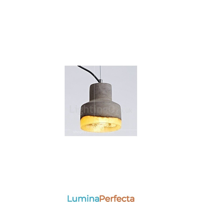 Lampă suspendată modernă contemporană din beton cu 1 lumină