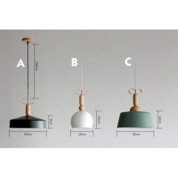 Lampă suspendată multicoloră modernă și contemporană
