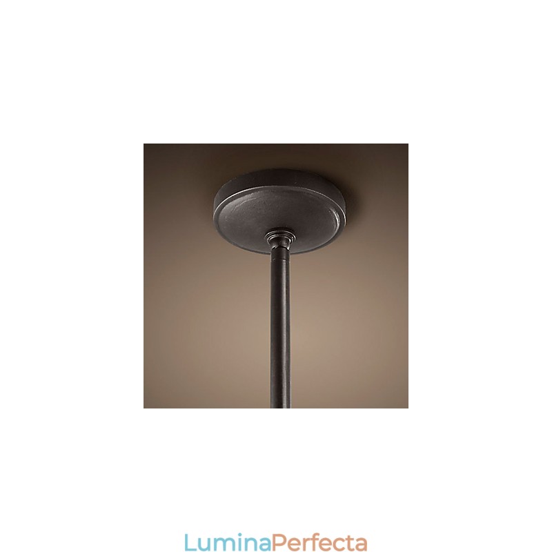 Lampă suspendată de fier în stil retro cu 12 lumini în funcție de lumânare
