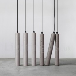 Lampă suspendată modernă contemporană din beton cu 1 lumină