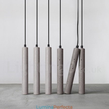 Lampă suspendată modernă contemporană din beton cu 1 lumină Lampă suspendată modernă contemporană din beton cu 1 lumină