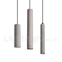 Lampă suspendată modernă contemporană din beton cu 1 lumină