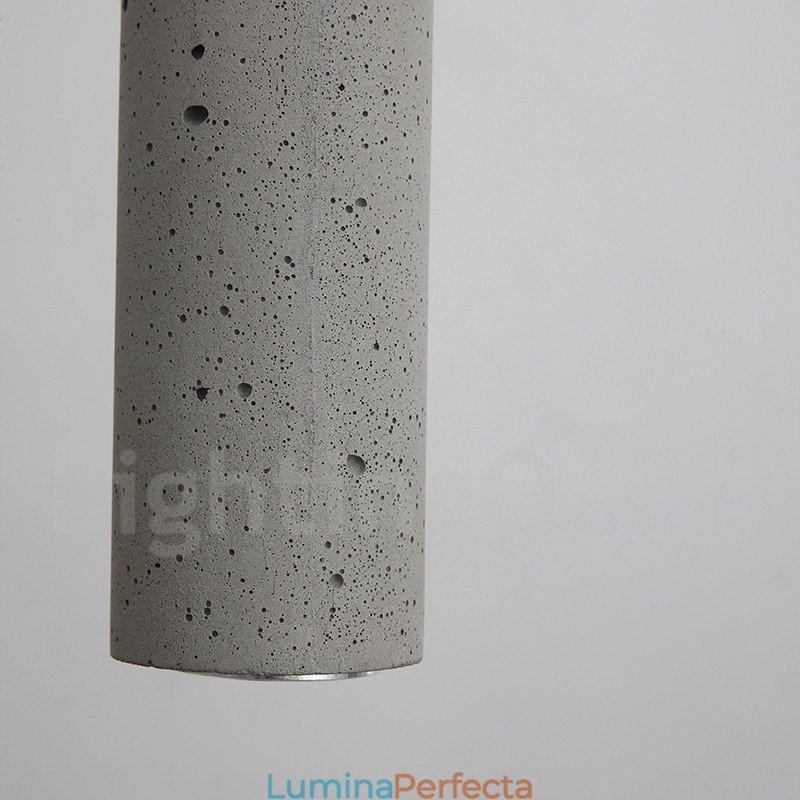 Lampă suspendată modernă contemporană din beton cu 1 lumină
