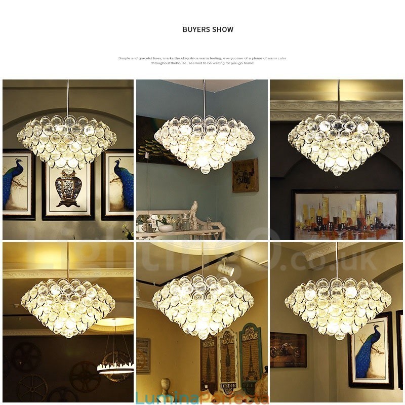 Lampă suspendată de lux, modernă, cu 1 lumină