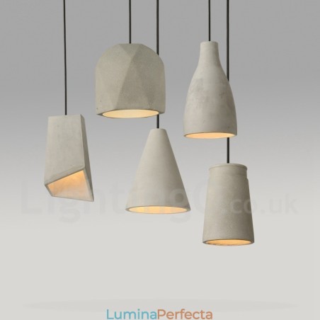 Lampă suspendată din beton cu 1 lumină Lampă suspendată din beton cu 1 lumină