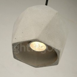Lampă suspendată din beton cu 1 lumină