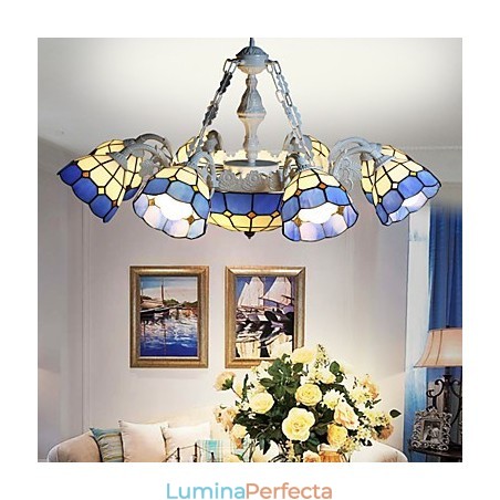 The Mediterranean Sea Rural Setting Creative 8 + 1 Head Lamps And Lanterne The Mediterranean Sea Rural Setting Creative 8 + 1 Head Lamps And Lanterne