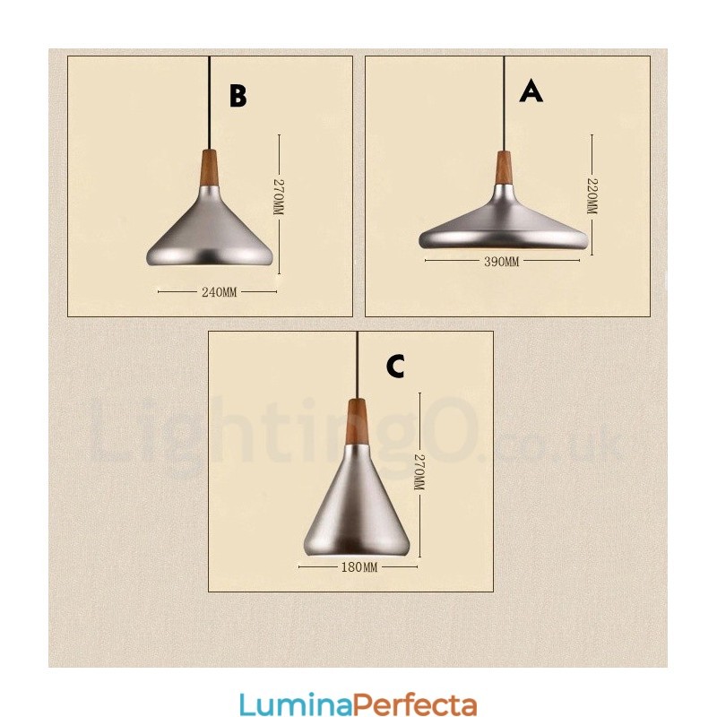 Lampă suspendată modernă, din metal, cu 1 lumină