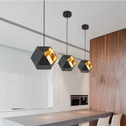 Lampă suspendată modernă și contemporană cu 1 lumină