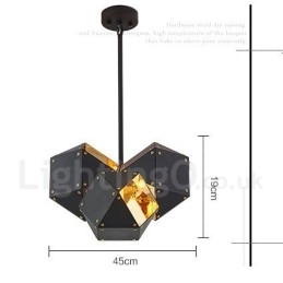 Lampă suspendată modernă și contemporană cu 3 lumini