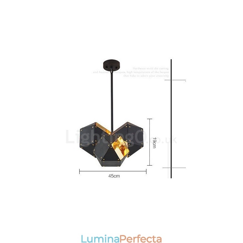Lampă suspendată modernă și contemporană cu 3 lumini