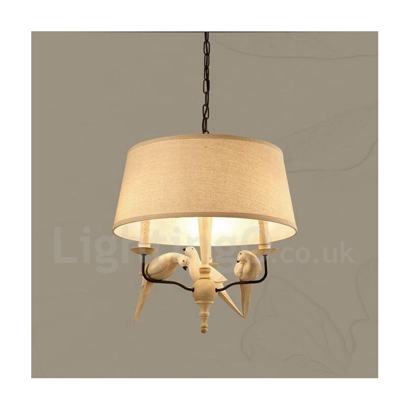 Lampă cu pandantiv vintage Rustic Lodge cu 3 lumini