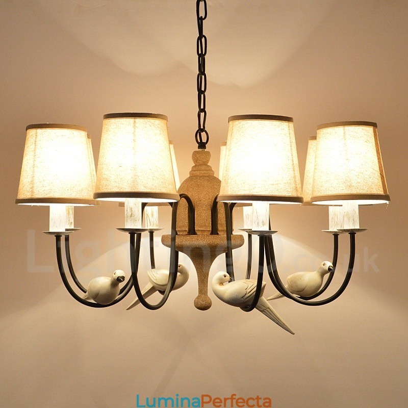 8 lumini Rustic Lodge Vintage pandantiv