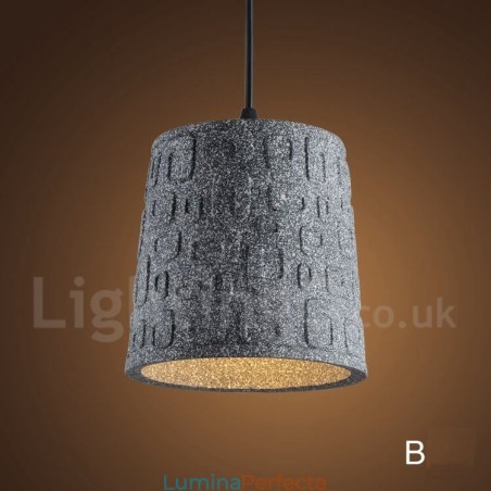 Lampă suspendată retro Vintage Concrte cu 1 lumină Lampă suspendată retro Vintage Concrte cu 1 lumină
