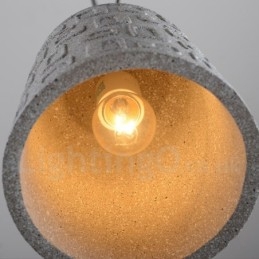 Lampă suspendată retro Vintage Concrte cu 1 lumină